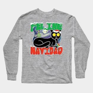 Feline Navidad Long Sleeve T-Shirt